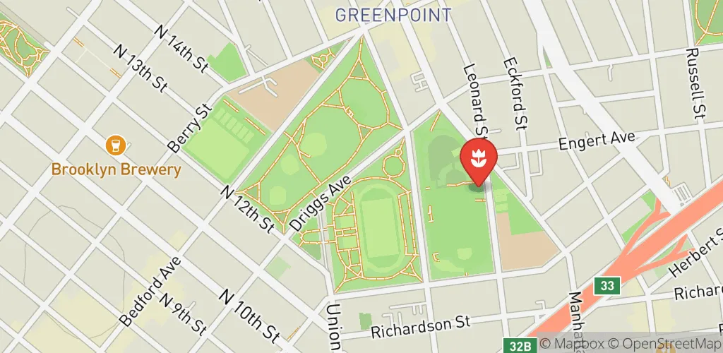 Map of garden location